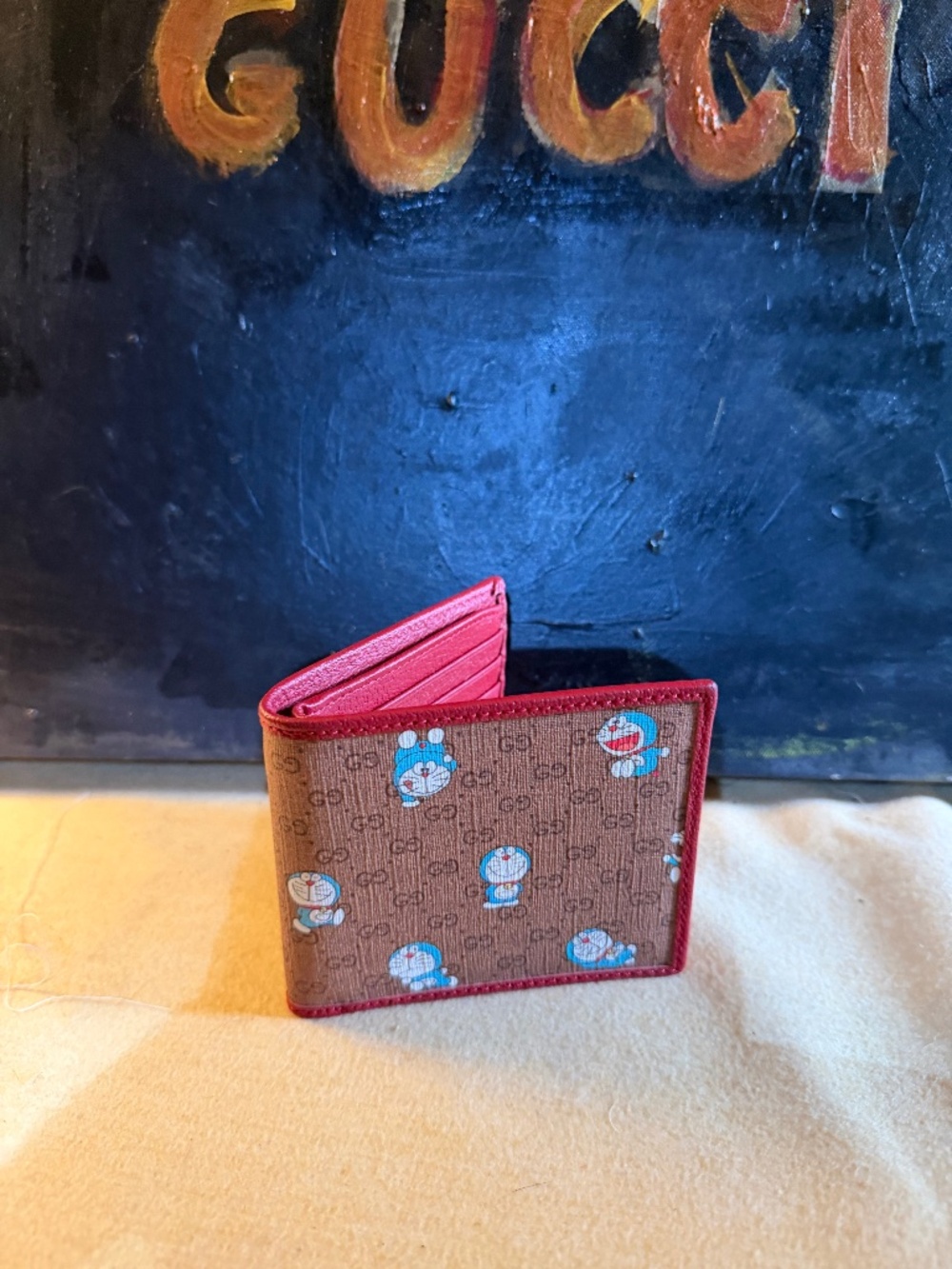 Gucci x Doraemon bifold wallet